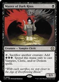 Master of Dark Rites - Commander: The Lost Caverns of Ixalan - Magic: The Gathering card