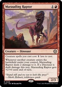 Marauding Raptor - Commander: The Lost Caverns of Ixalan - Magic: The Gathering card