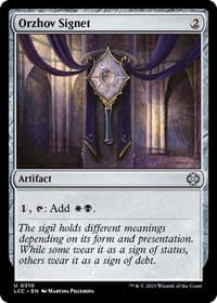 Orzhov Signet - Commander: The Lost Caverns of Ixalan - Magic: The Gathering card