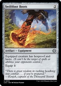 Swiftfoot Boots - Commander: The Lost Caverns of Ixalan - Magic: The Gathering card