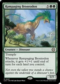 Rampaging Brontodon - Commander: The Lost Caverns of Ixalan - Magic: The Gathering card