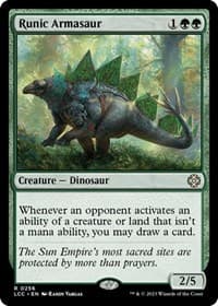 Runic Armasaur - Commander: The Lost Caverns of Ixalan - Magic: The Gathering card