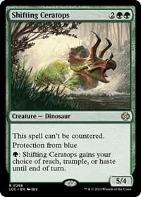 Shifting Ceratops - Commander: The Lost Caverns of Ixalan - Magic: The Gathering card
