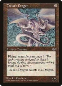 Teeka's Dragon - Mirage - Magic: The Gathering card