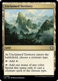 Unclaimed Territory - Commander: The Lost Caverns of Ixalan - Magic: The Gathering card