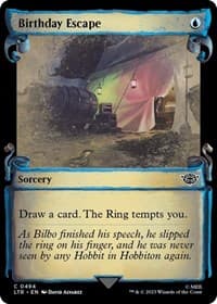 Birthday Escape (Showcase Scrolls) - Universes Beyond: The Lord of the Rings: Tales of Middle-earth - Magic: The Gathering card