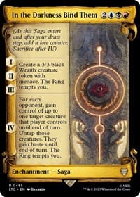 In the Darkness Bind Them (Showcase Scrolls) - Commander: The Lord of the Rings: Tales of Middle-earth - Magic: The Gathering card