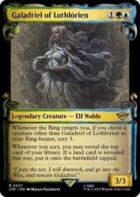 Galadriel of Lothlorien (Showcase Scrolls) - Universes Beyond: The Lord of the Rings: Tales of Middle-earth - Magic: The Gathering card