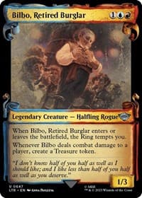 Bilbo, Retired Burglar (Showcase Scrolls) - Universes Beyond: The Lord of the Rings: Tales of Middle-earth - Magic: The Gathering card