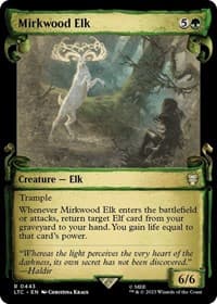 Mirkwood Elk (Showcase Scrolls) - Commander: The Lord of the Rings: Tales of Middle-earth - Magic: The Gathering card