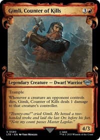 Gimli, Counter of Kills (Showcase Scrolls) - Universes Beyond: The Lord of the Rings: Tales of Middle-earth - Magic: The Gathering card