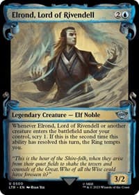 Elrond, Lord of Rivendell (Showcase Scrolls) - Universes Beyond: The Lord of the Rings: Tales of Middle-earth - Magic: The Gathering card