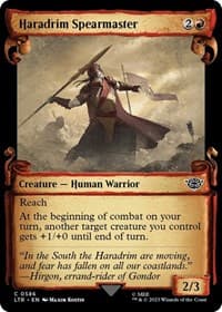 Haradrim Spearmaster (Showcase Scrolls) - Universes Beyond: The Lord of the Rings: Tales of Middle-earth - Magic: The Gathering card
