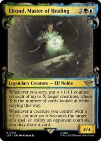 Elrond, Master of Healing (Showcase Scrolls) - Universes Beyond: The Lord of the Rings: Tales of Middle-earth - Magic: The Gathering card