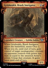 Grishnakh, Brash Instigator (Showcase Scrolls) - Universes Beyond: The Lord of the Rings: Tales of Middle-earth - Magic: The Gathering card