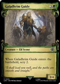 Galadhrim Guide (Showcase Scrolls) - Universes Beyond: The Lord of the Rings: Tales of Middle-earth - Magic: The Gathering card