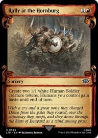 Rally at the Hornburg (Showcase Scrolls) - Universes Beyond: The Lord of the Rings: Tales of Middle-earth - Magic: The Gathering card