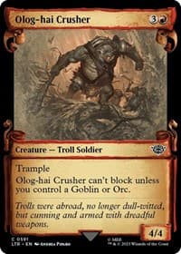 Olog-hai Crusher (Showcase Scrolls) - Universes Beyond: The Lord of the Rings: Tales of Middle-earth - Magic: The Gathering card