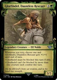 Glorfindel, Dauntless Rescuer (Showcase Scrolls) - Universes Beyond: The Lord of the Rings: Tales of Middle-earth - Magic: The Gathering card