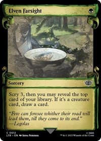 Elven Farsight (Showcase Scrolls) - Universes Beyond: The Lord of the Rings: Tales of Middle-earth - Magic: The Gathering card