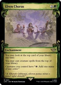 Elven Chorus (Showcase Scrolls) - Universes Beyond: The Lord of the Rings: Tales of Middle-earth - Magic: The Gathering card