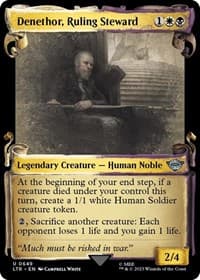Denethor, Ruling Steward (Showcase Scrolls) - Universes Beyond: The Lord of the Rings: Tales of Middle-earth - Magic: The Gathering card
