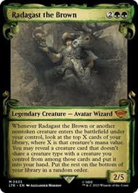 Radagast the Brown (Showcase Scrolls) - Universes Beyond: The Lord of the Rings: Tales of Middle-earth - Magic: The Gathering card