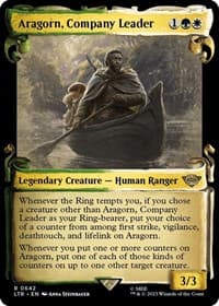 Aragorn, Company Leader (Showcase Scrolls) - Universes Beyond: The Lord of the Rings: Tales of Middle-earth - Magic: The Gathering card