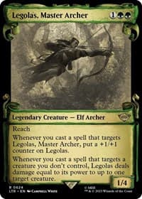 Legolas, Master Archer (Showcase Scrolls) - Universes Beyond: The Lord of the Rings: Tales of Middle-earth - Magic: The Gathering card