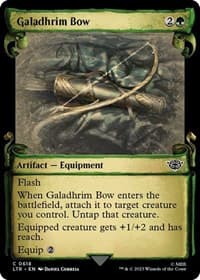 Galadhrim Bow (Showcase Scrolls) - Universes Beyond: The Lord of the Rings: Tales of Middle-earth - Magic: The Gathering card