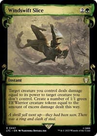 Windswift Slice (Showcase Scrolls) - Commander: The Lord of the Rings: Tales of Middle-earth - Magic: The Gathering card