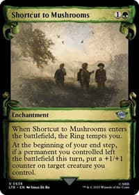 Shortcut to Mushrooms (Showcase Scrolls) - Universes Beyond: The Lord of the Rings: Tales of Middle-earth - Magic: The Gathering card