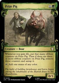 Prize Pig (Showcase Scrolls) - Commander: The Lord of the Rings: Tales of Middle-earth - Magic: The Gathering card
