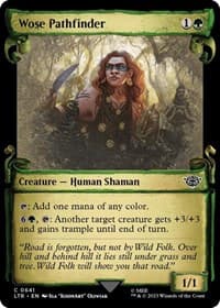 Wose Pathfinder (Showcase Scrolls) - Universes Beyond: The Lord of the Rings: Tales of Middle-earth - Magic: The Gathering card