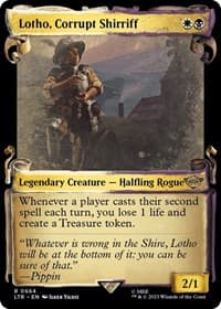 Lotho, Corrupt Shirriff (Showcase Scrolls) - Universes Beyond: The Lord of the Rings: Tales of Middle-earth - Magic: The Gathering card