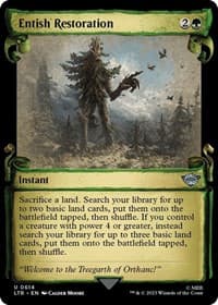Entish Restoration (Showcase Scrolls) - Universes Beyond: The Lord of the Rings: Tales of Middle-earth - Magic: The Gathering card