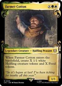 Farmer Cotton (Showcase Scrolls) - Commander: The Lord of the Rings: Tales of Middle-earth - Magic: The Gathering card