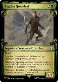 Legolas Greenleaf (Showcase Scrolls) - Commander: The Lord of the Rings: Tales of Middle-earth - Magic: The Gathering card