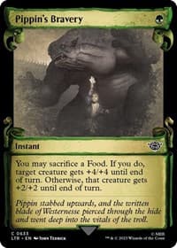 Pippin's Bravery (Showcase Scrolls) - Universes Beyond: The Lord of the Rings: Tales of Middle-earth - Magic: The Gathering card