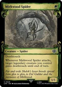 Mirkwood Spider (Showcase Scrolls) - Universes Beyond: The Lord of the Rings: Tales of Middle-earth - Magic: The Gathering card