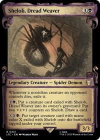 Shelob, Dread Weaver (Showcase Scrolls) - Commander: The Lord of the Rings: Tales of Middle-earth - Magic: The Gathering card