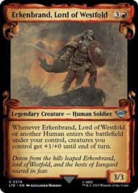 Erkenbrand, Lord of Westfold (Showcase Scrolls) - Universes Beyond: The Lord of the Rings: Tales of Middle-earth - Magic: The Gathering card