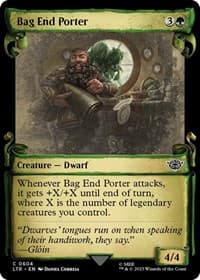 Bag End Porter (Showcase Scrolls) - Universes Beyond: The Lord of the Rings: Tales of Middle-earth - Magic: The Gathering card