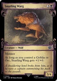 Snarling Warg (Showcase Scrolls) - Universes Beyond: The Lord of the Rings: Tales of Middle-earth - Magic: The Gathering card