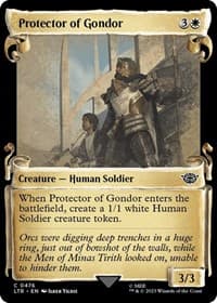 Protector of Gondor (Showcase Scrolls) - Universes Beyond: The Lord of the Rings: Tales of Middle-earth - Magic: The Gathering card
