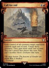 Call for Aid (Showcase Scrolls) - Commander: The Lord of the Rings: Tales of Middle-earth - Magic: The Gathering card