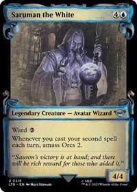 Saruman the White (Showcase Scrolls) - Universes Beyond: The Lord of the Rings: Tales of Middle-earth - Magic: The Gathering card