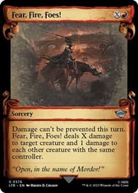Fear, Fire, Foes! (Showcase Scrolls) - Universes Beyond: The Lord of the Rings: Tales of Middle-earth - Magic: The Gathering card