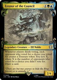 Erestor of the Council (Showcase Scrolls) - Commander: The Lord of the Rings: Tales of Middle-earth - Magic: The Gathering card