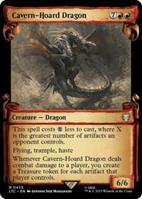Cavern-Hoard Dragon (Showcase Scrolls) - Commander: The Lord of the Rings: Tales of Middle-earth - Magic: The Gathering card